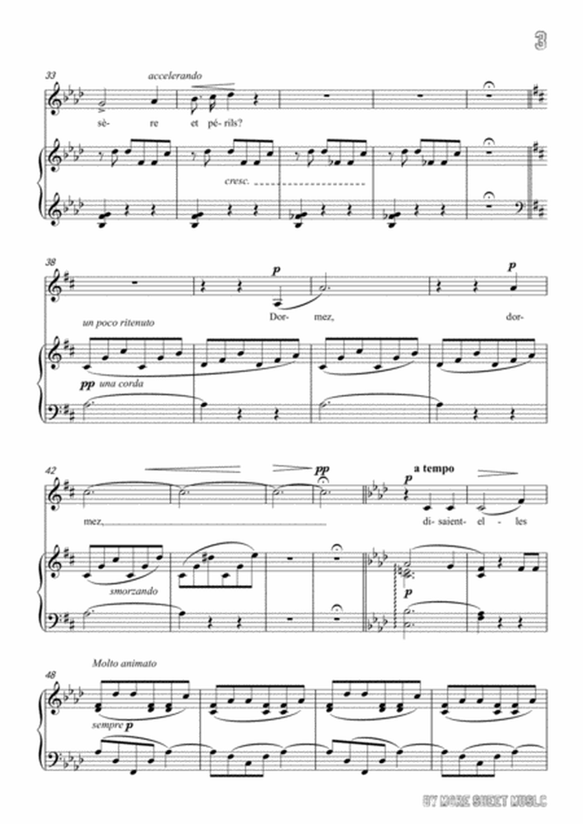 Liszt-Comment disaient-ils in f minor,for Voice and Piano image number null