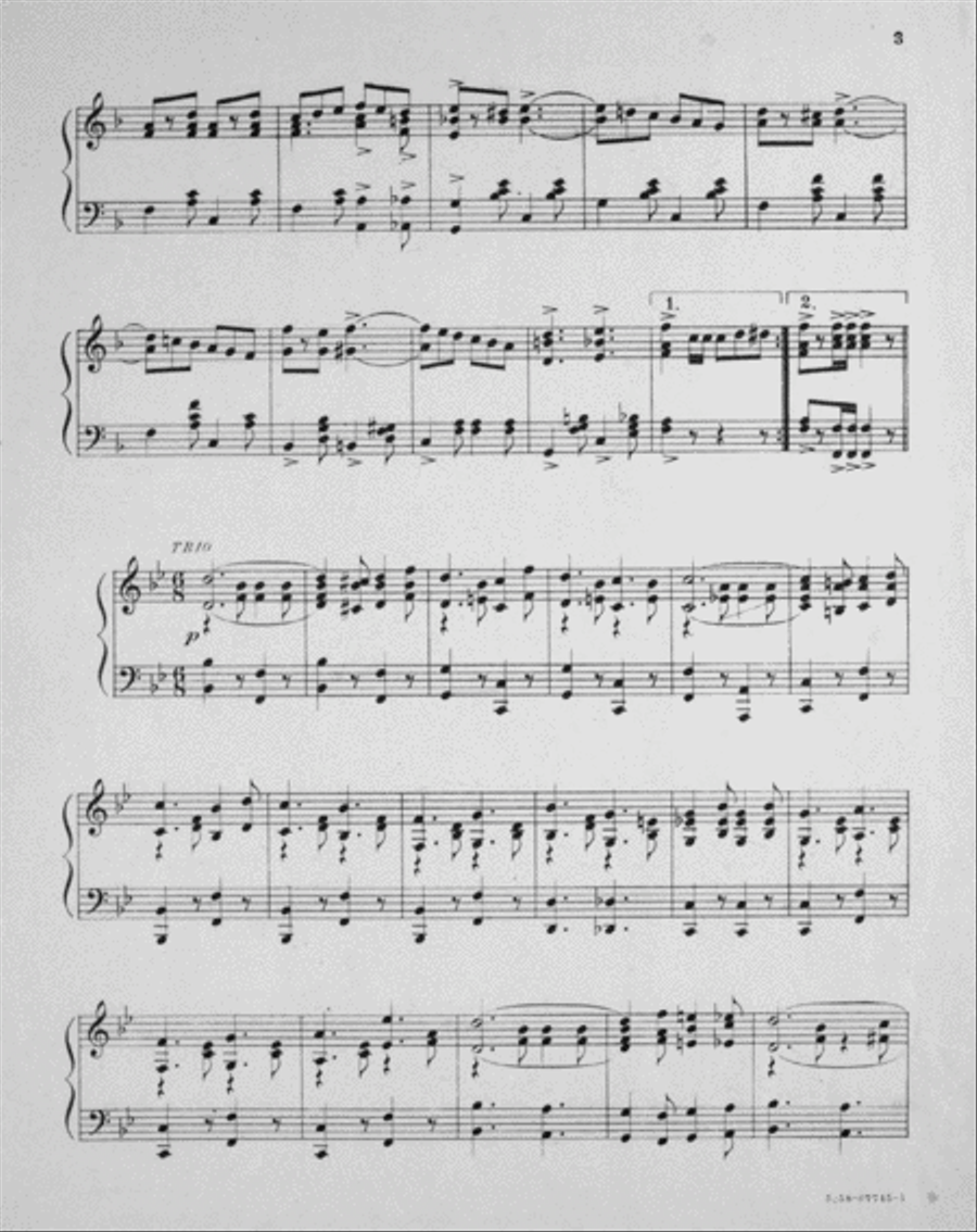 Battleship Connecticut. March and Two-Step Piano Solo scores gallery preview page 3