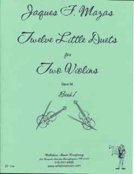12 Little Duets Op. 38 - Book 1 (#s 1-6)
