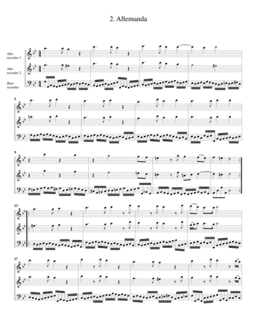 Trio sonata Op.4, no.8 (Arrangement for 3 recorders (AAB))