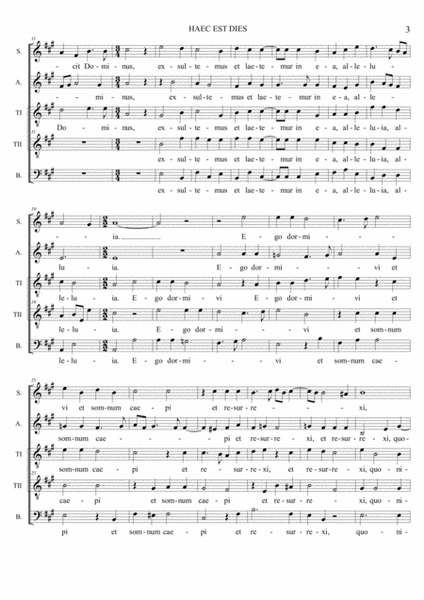 HAEC EST DIES - C. Merulo - For SATTB Choir image number null