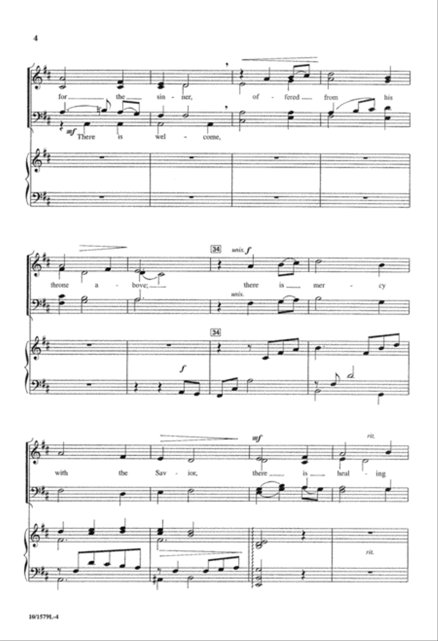 There's a Wideness in God's Mercy 4-Part scores gallery preview page 4