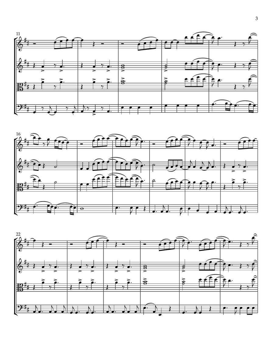 Just You 'n' Me String Trio scores gallery preview page 4