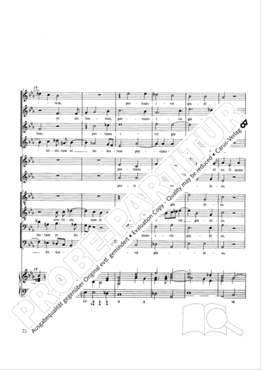Stabat mater Choir scores gallery preview page 22