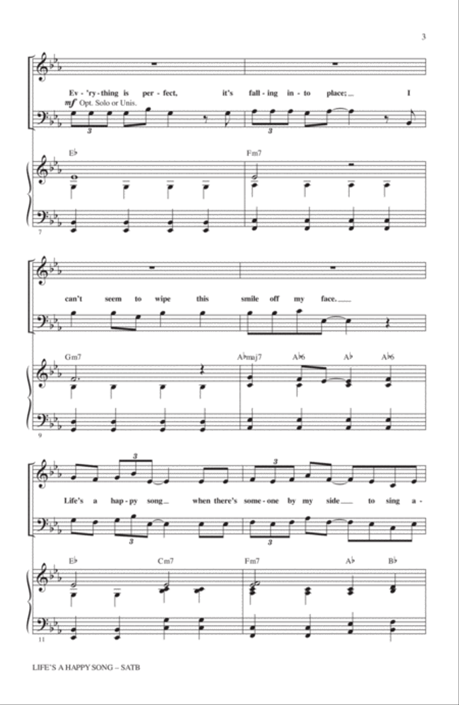 Life's A Happy Song 4-Part scores gallery preview page 2