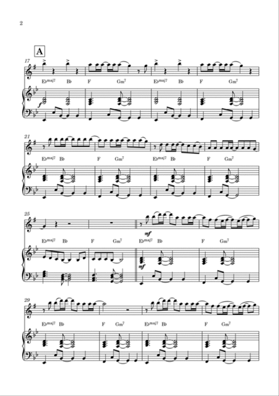 Anti-hero Anti-hero Alto Saxophone scores gallery preview page 2