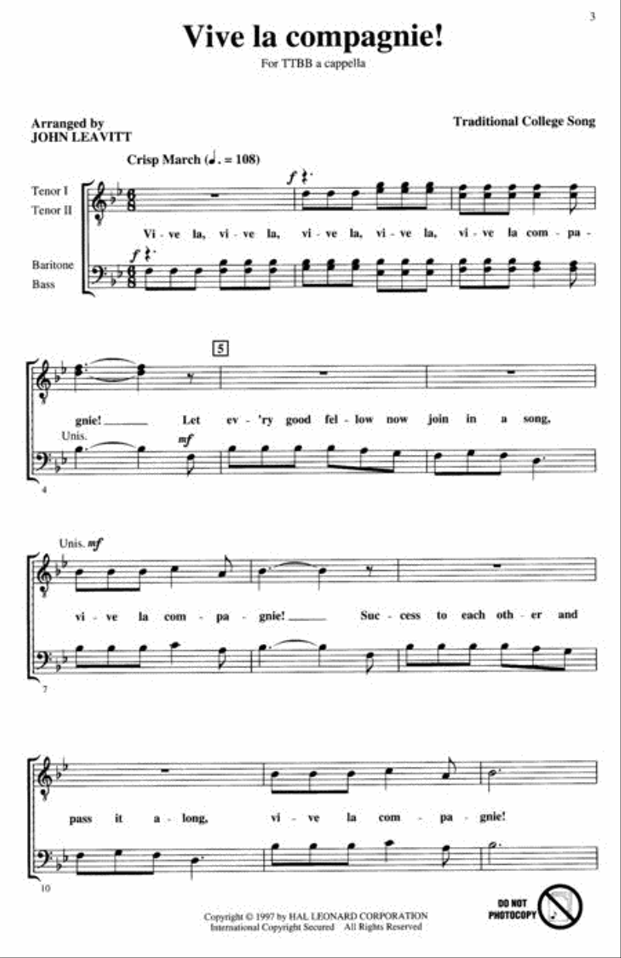 The TTBB Songbook (Collection) TTBB scores gallery preview page 2