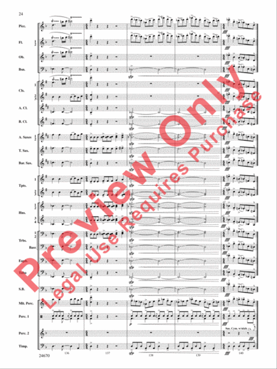 Tsunami Concert Band scores gallery preview page 25