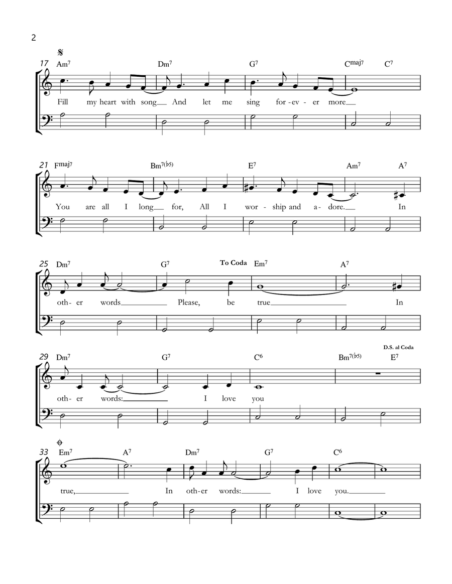 Fly Me To The Moon (In Other Words) Trombone Duet scores gallery preview page 2