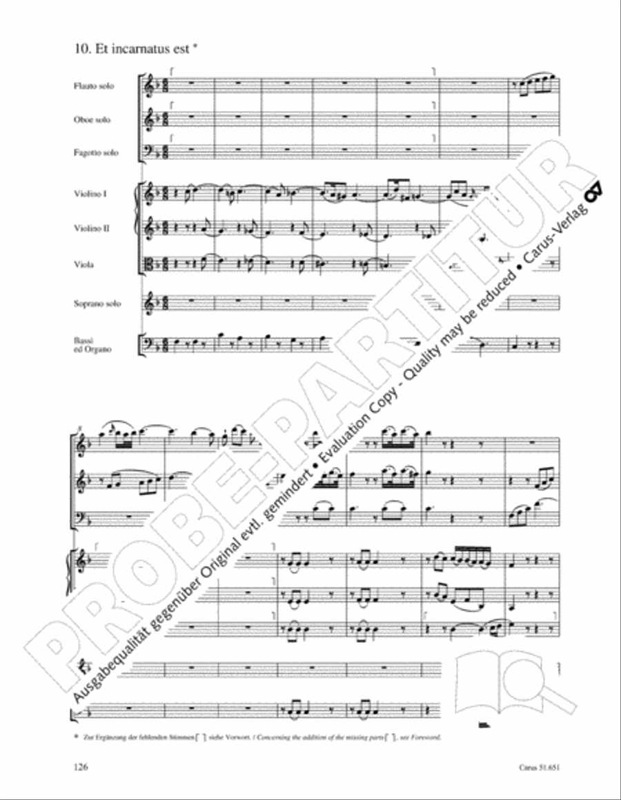 C Minor Mass, K. 427 (Missa in c KV 427) 4-Part scores gallery preview page 142