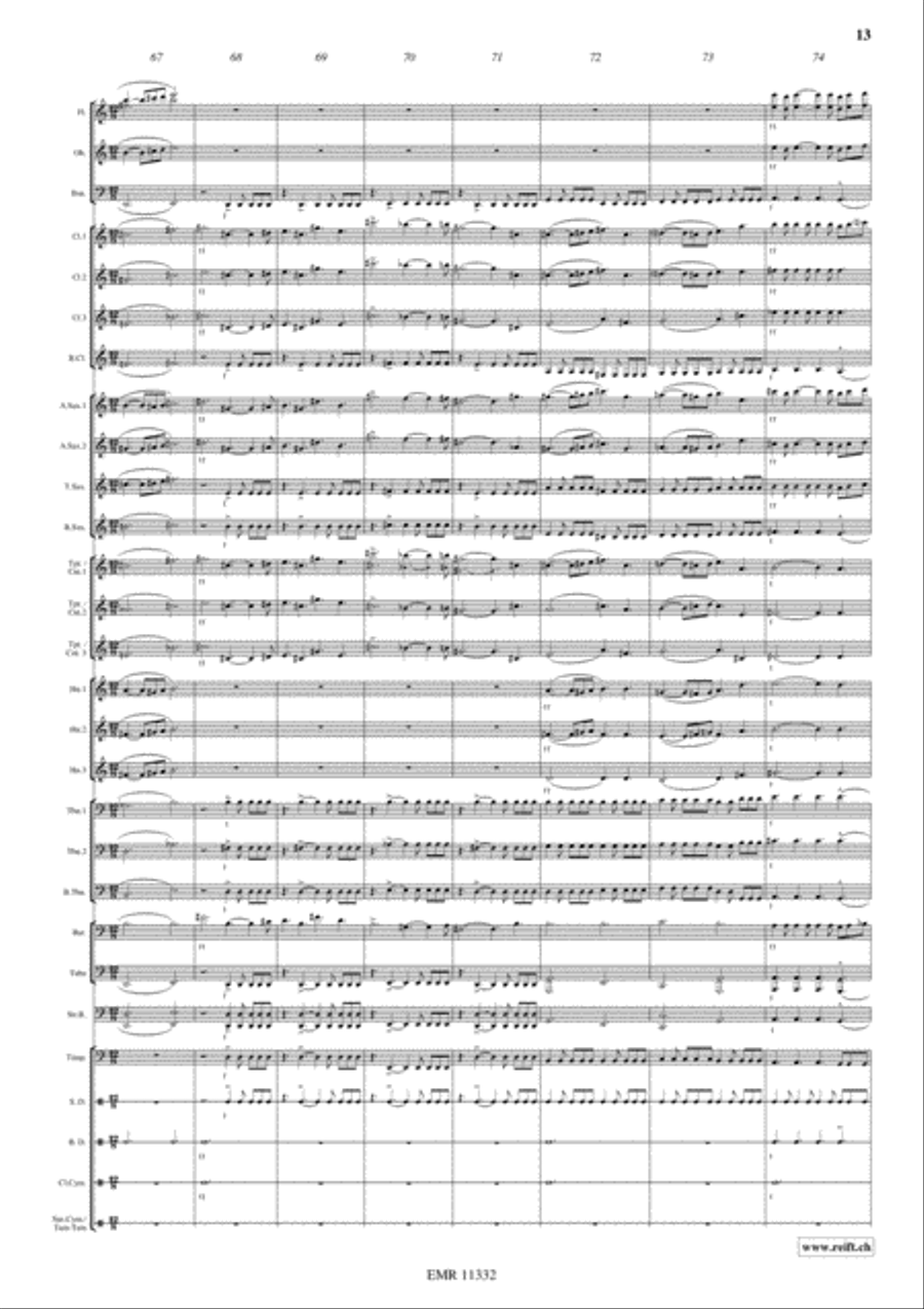 Cutthroat Island Concert Band scores gallery preview page 14