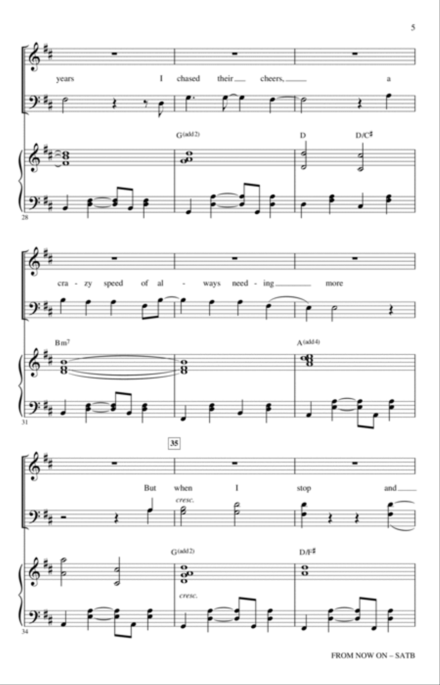 From Now On (from The Greatest Showman) (arr. Roger Emerson) 4-Part scores gallery preview page 4