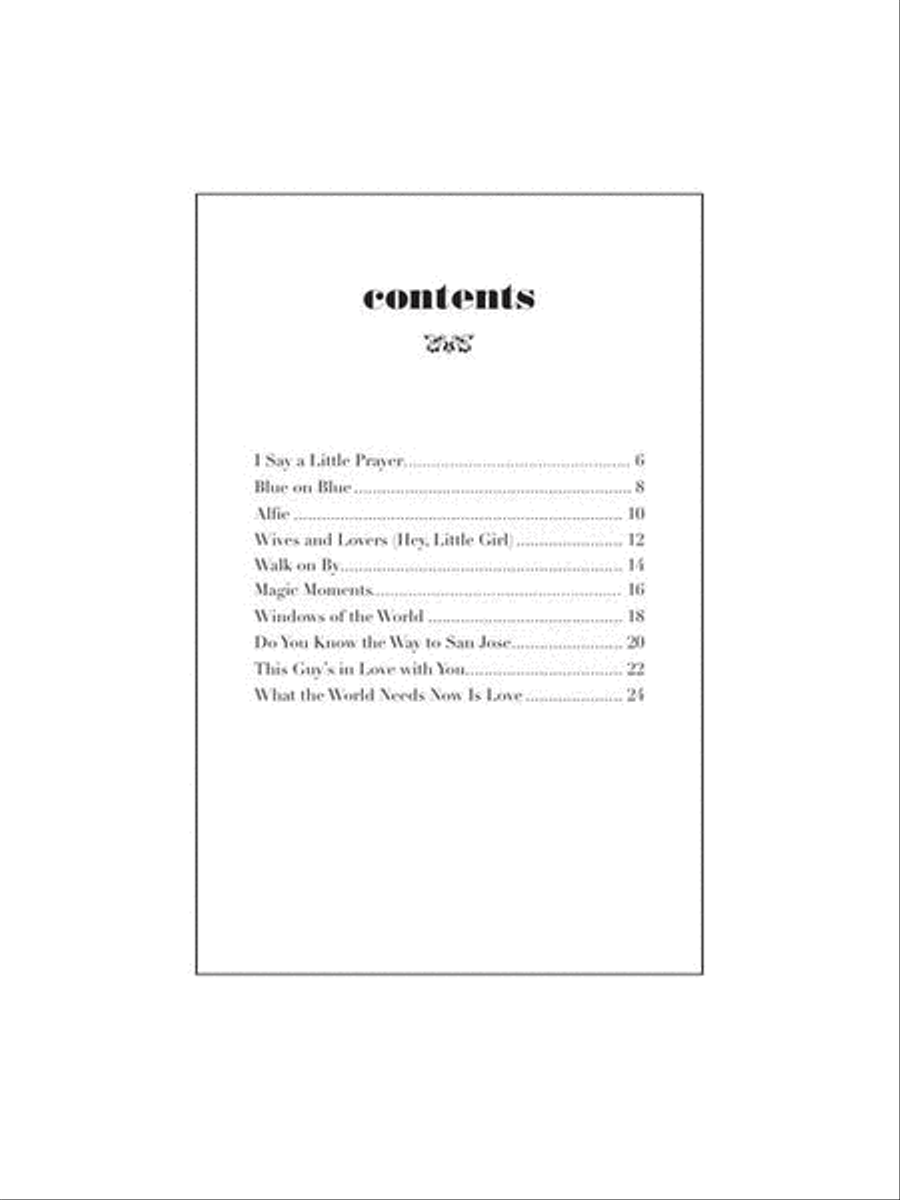 Play the Music of Burt Bacharach Tenor Saxophone scores gallery preview page 3