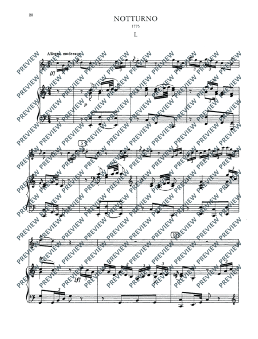 Concertino G major and Nocturne C major Oboe scores gallery preview page 21