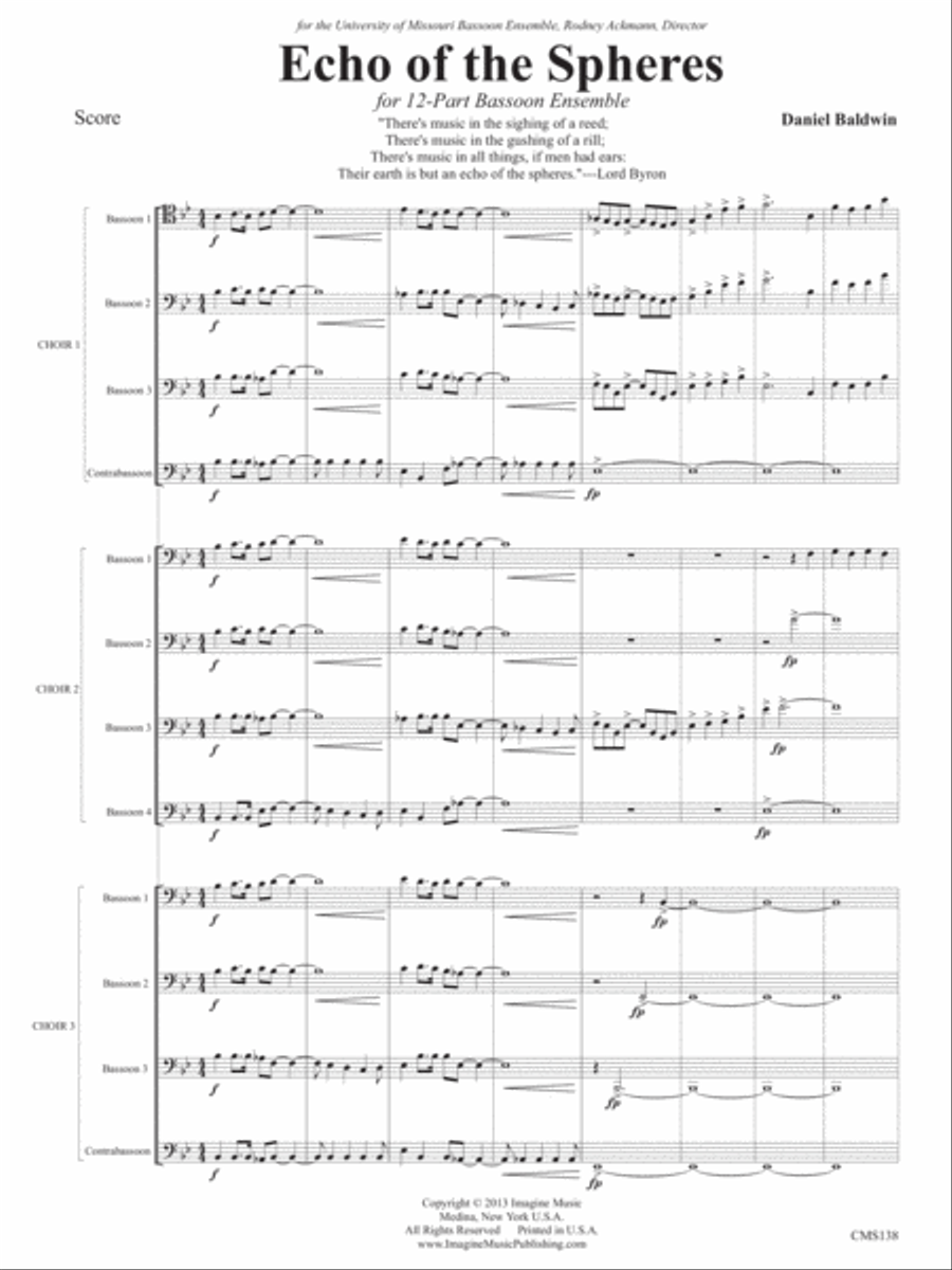 Echo of the Spheres Bassoon scores gallery preview page 2
