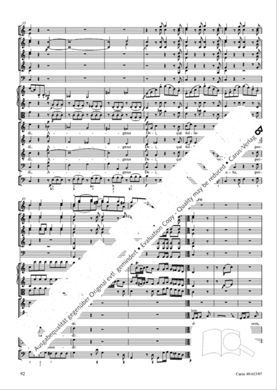 Mass in C (Missa in C) Mass in C (Missa in C) 4-Part scores gallery preview page 99