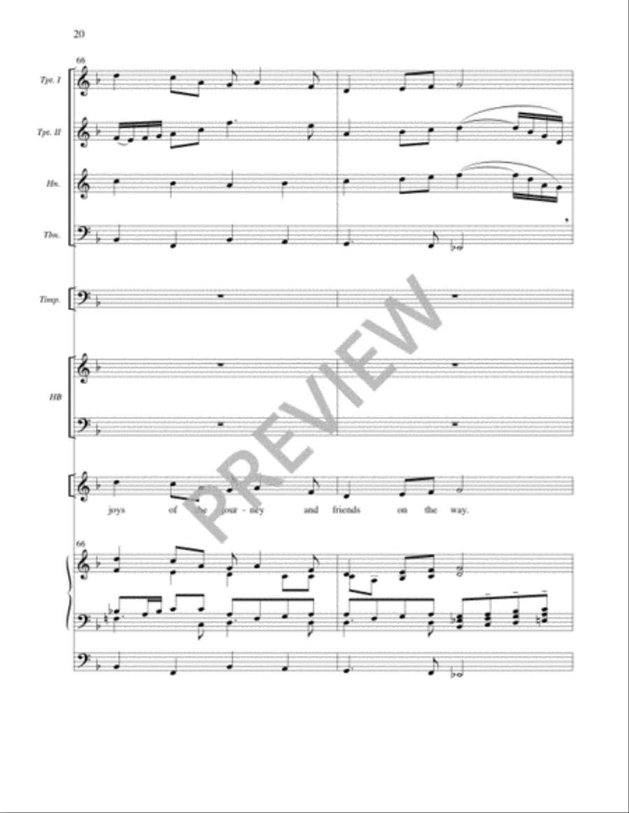We Come Keeping Festival - Full Score and Parts 4-Part scores gallery preview page 20