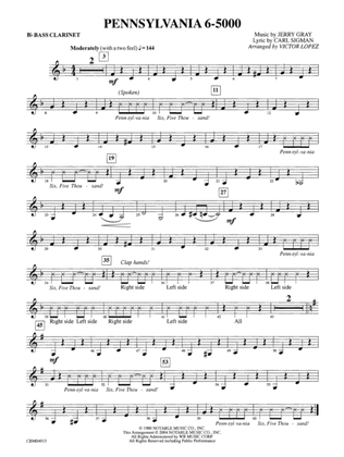 Pennsylvania 6-5000: B-flat Bass Clarinet