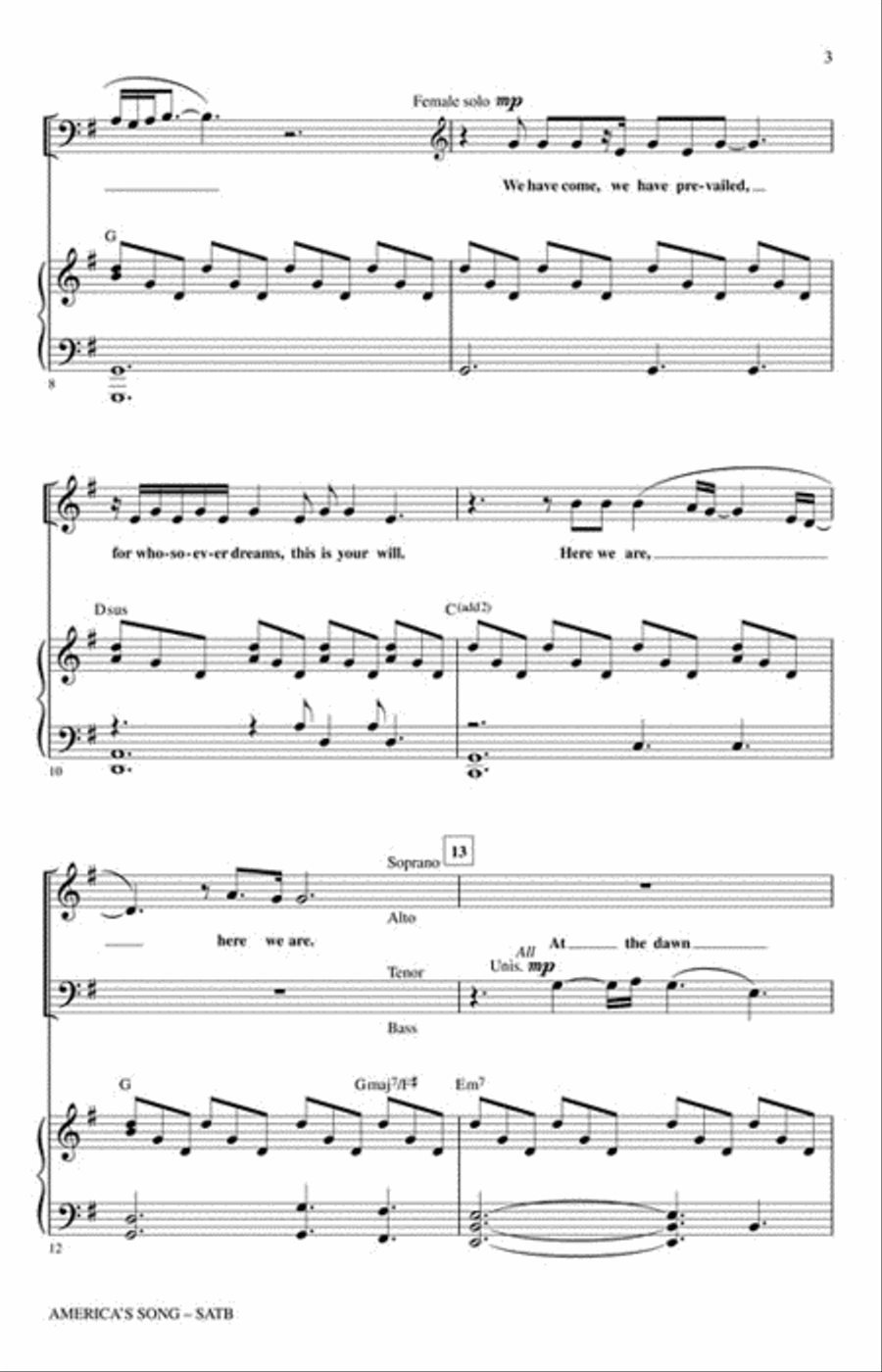 America's Song Choir scores gallery preview page 3