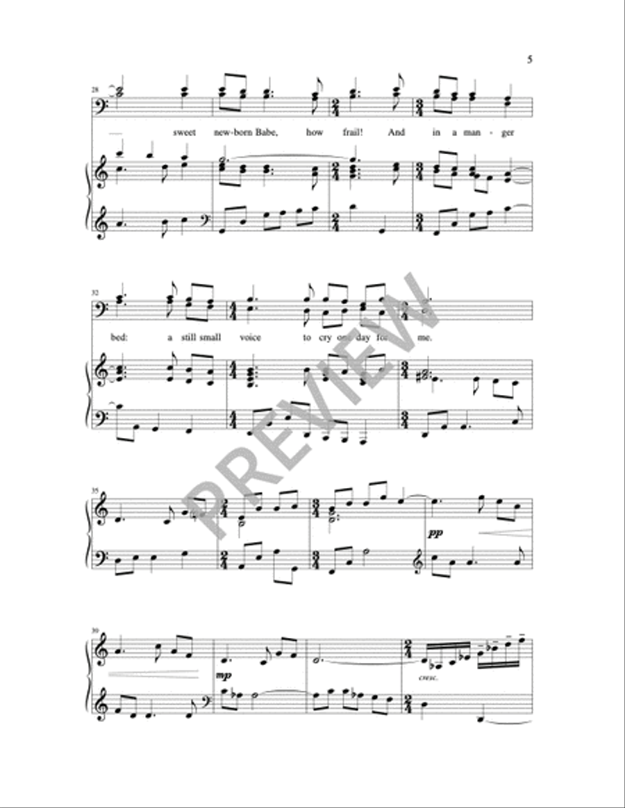 Where Shepherds Lately Knelt 4-Part scores gallery preview page 11