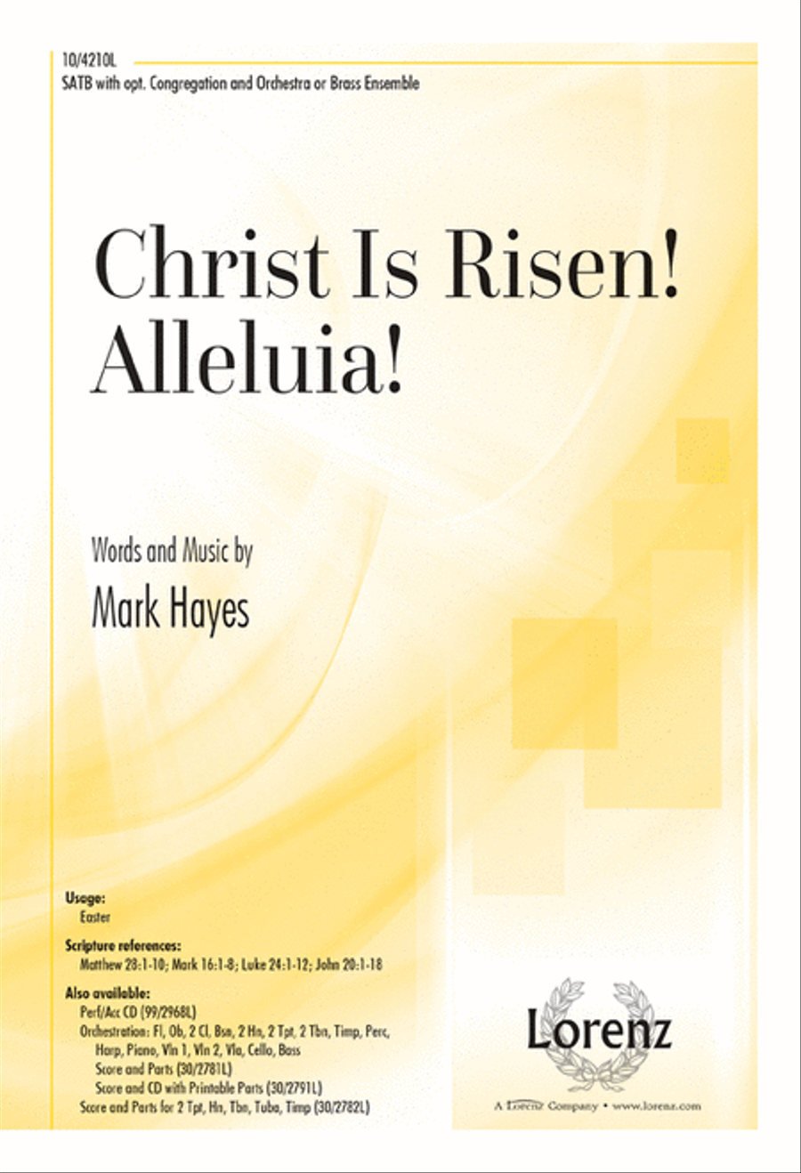 Christ Is Risen! Alleluia! 4-Part scores gallery preview page 1