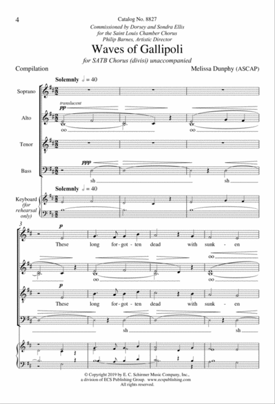 Waves of Gallipoli Divisi scores gallery preview page 3