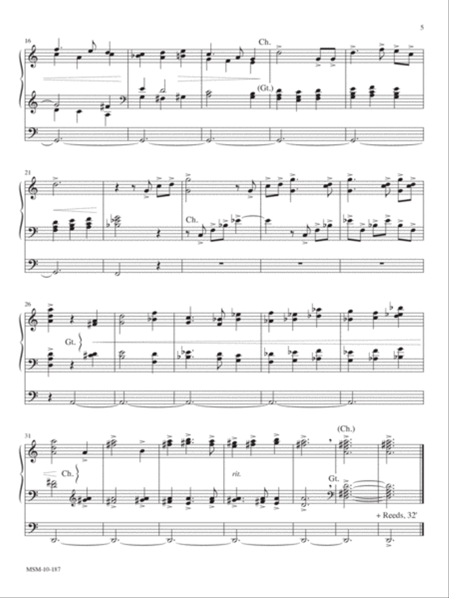 10 Transcriptions & Arrangements for Organ, Volume 2 Organ scores gallery preview page 3