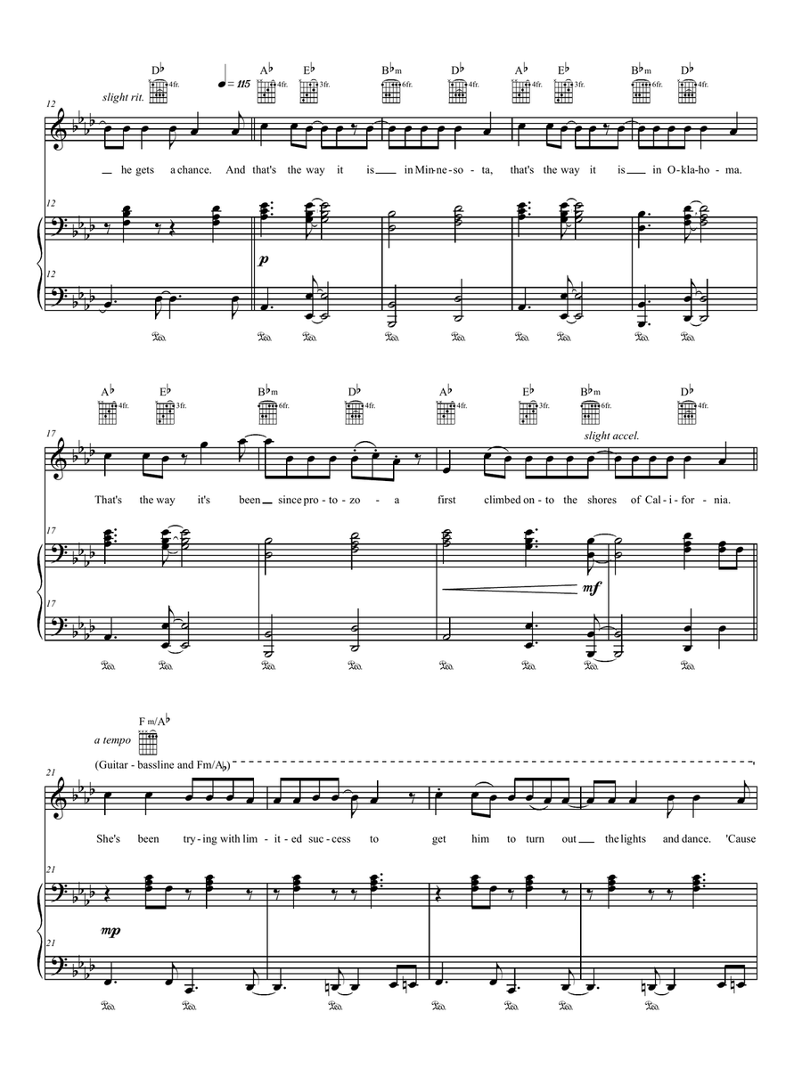 Shores Of California Piano, Vocal, Guitar scores gallery preview page 2