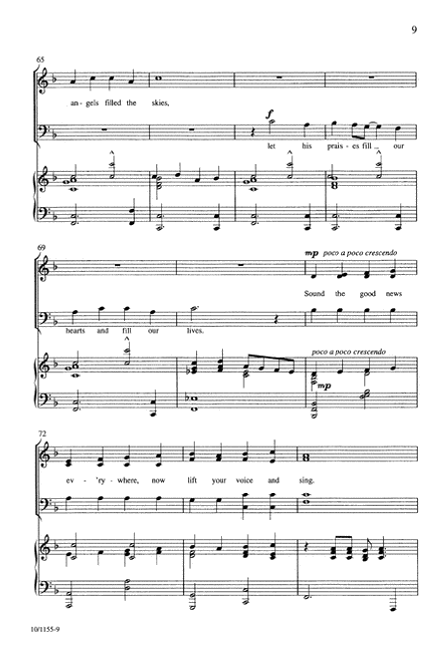 Angel Song 4-Part scores gallery preview page 9