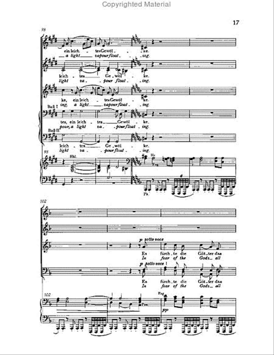 Gesang der Parzen, Op.89 Choir scores gallery preview page 17