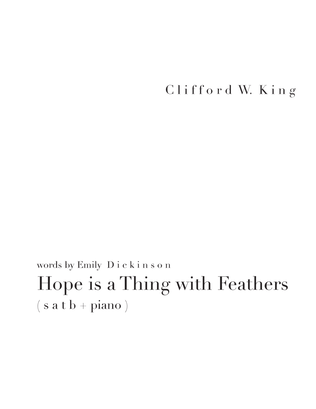 Hope is a Thing with Feathers