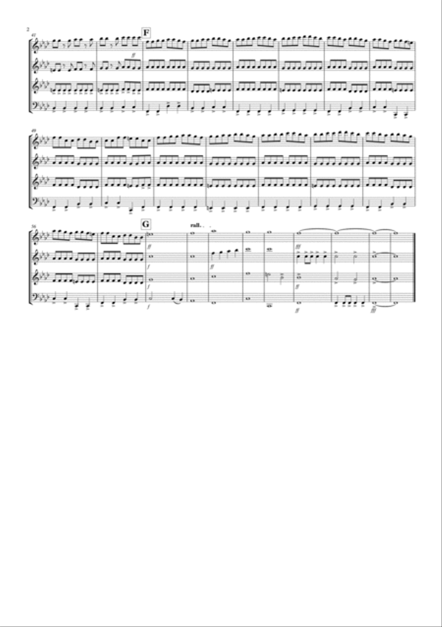 Toccata by Bach Rocks for Double Reed Quartet Woodwind Trio scores gallery preview page 2