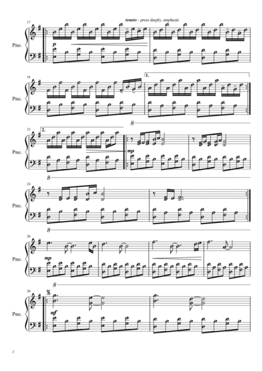 Comptine D'un Autre Été: L'après-midi Easy Piano scores gallery preview page 2