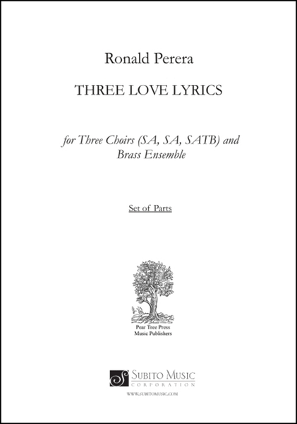 Three Love Lyrics (brass parts)