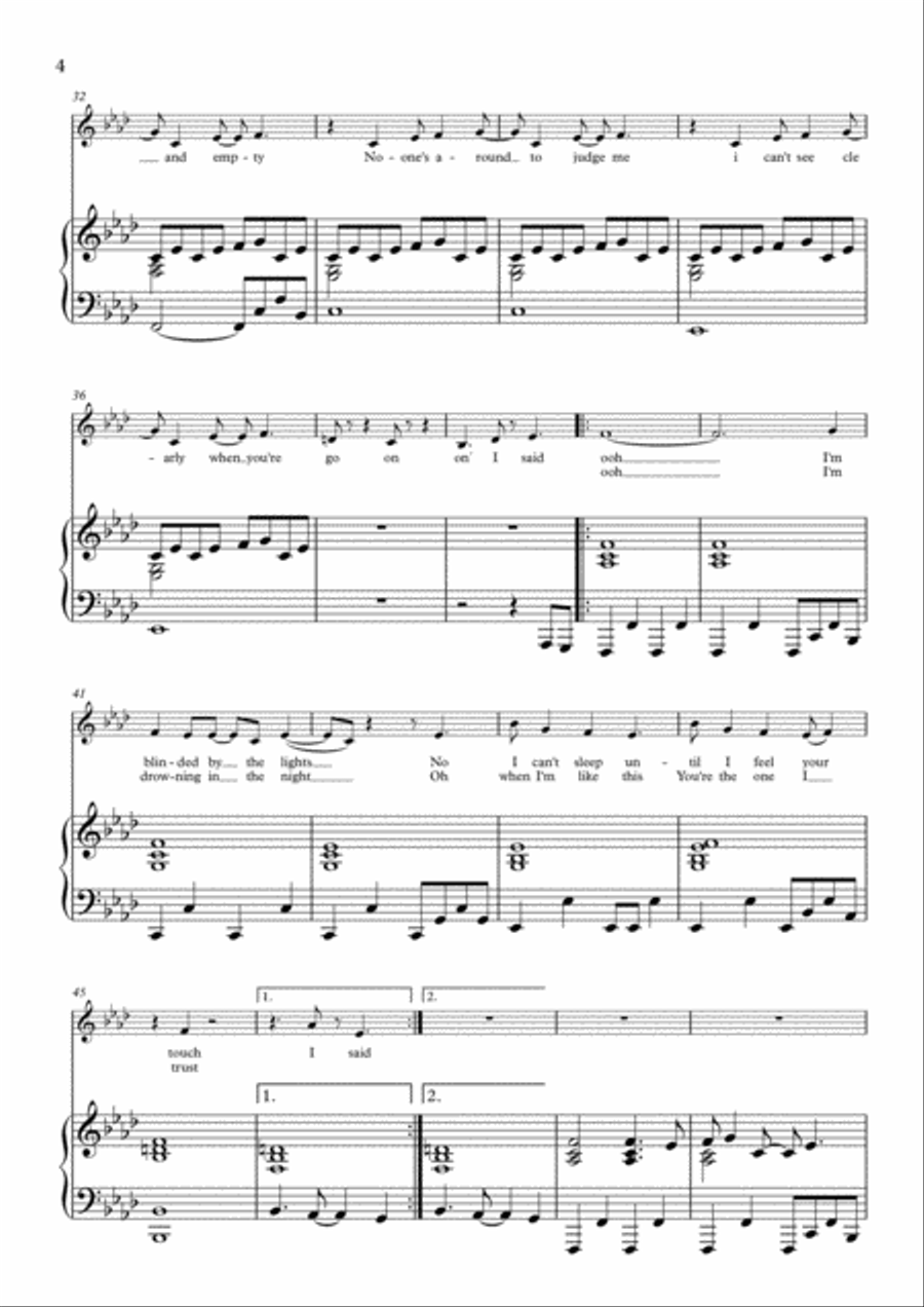 Blinding Lights Voice scores gallery preview page 4