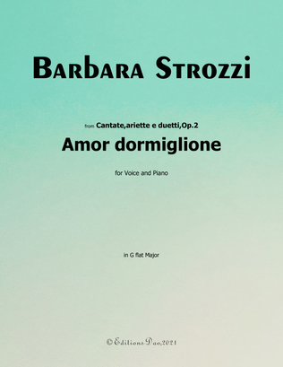 Amor dormiglione, by B. Strozzi, in G flat Major
