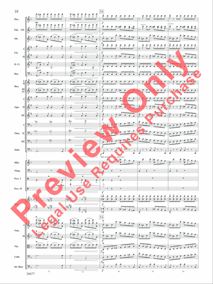 Star Wars Epic -- Part II, Suite from the Full Orchestra scores gallery preview page 19