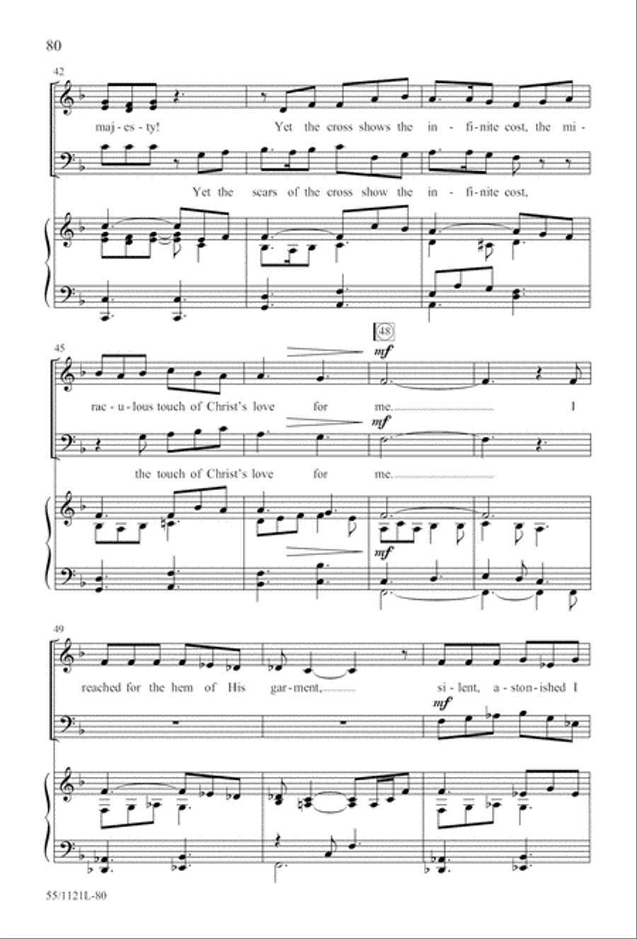 Touched by the Christ Touched by the Christ 3-Part scores gallery preview page 81