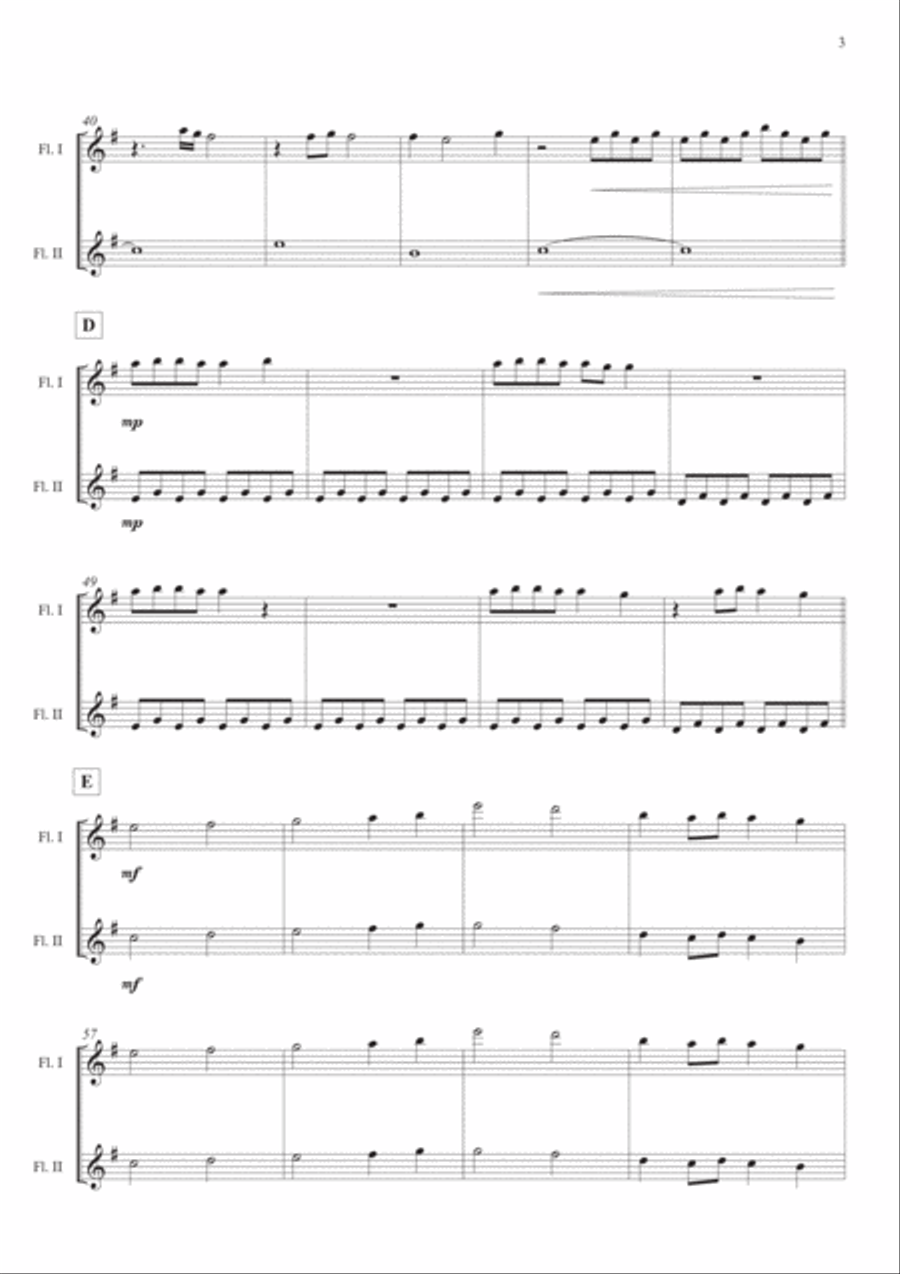 Lovely Lovely Flute Duet scores gallery preview page 3