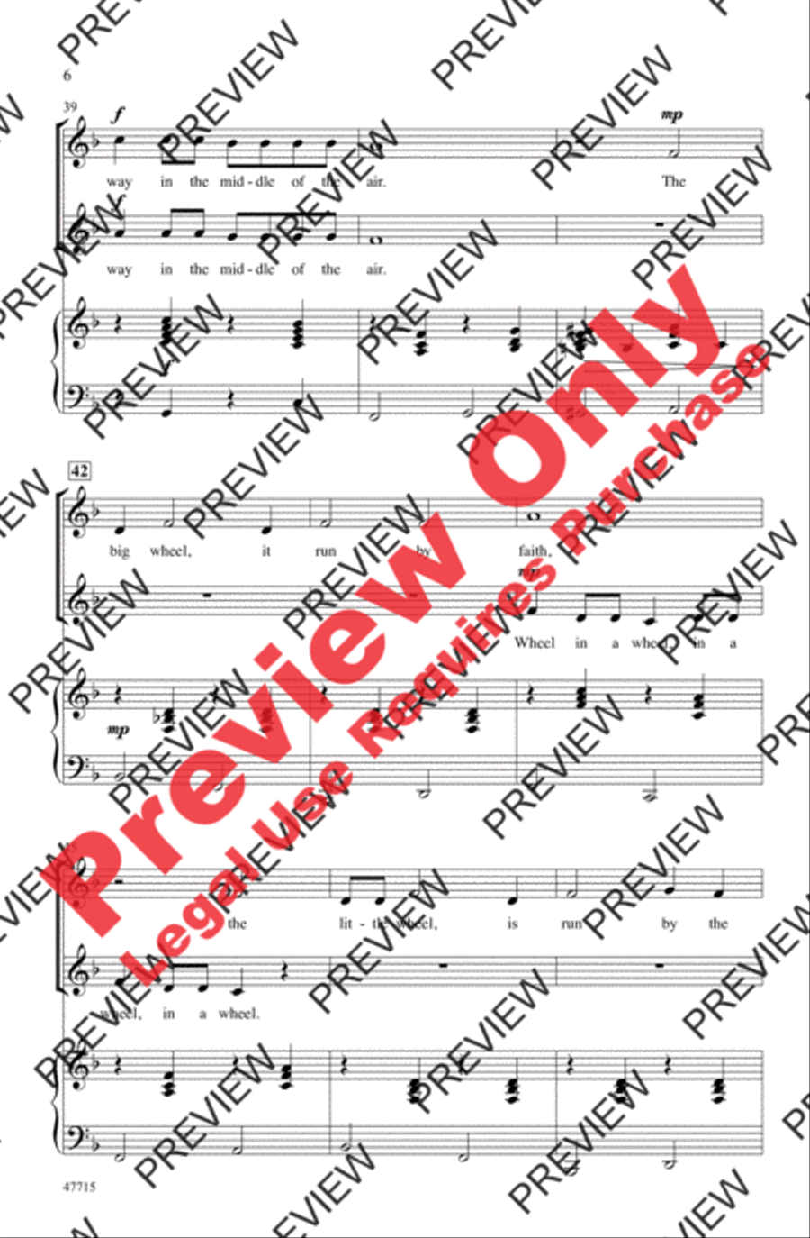 Ezekiel Saw the Wheel Ezekiel Saw the Wheel 2-Part scores gallery preview page 6