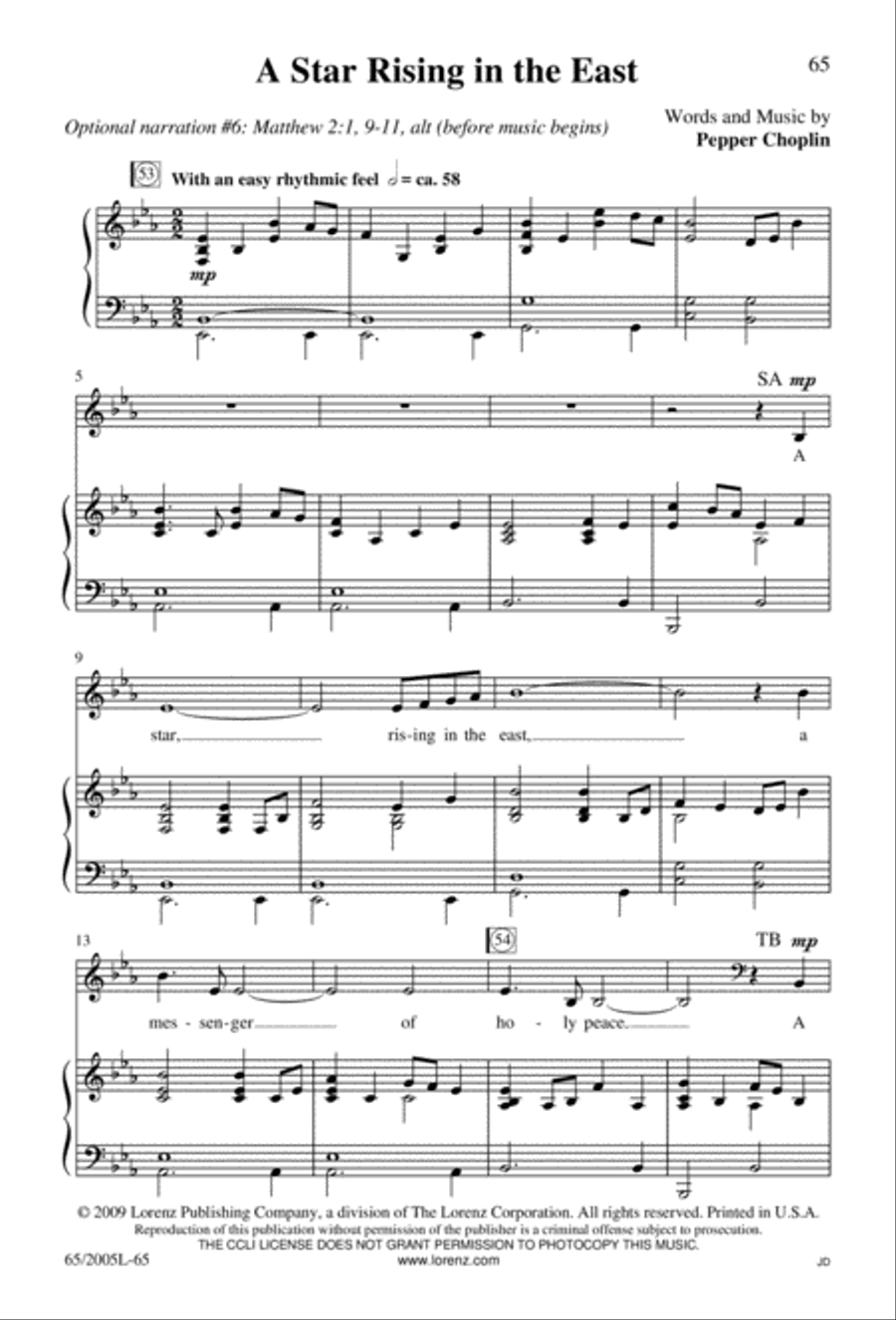 I Hear the Prophet Callin' 4-Part scores gallery preview page 66