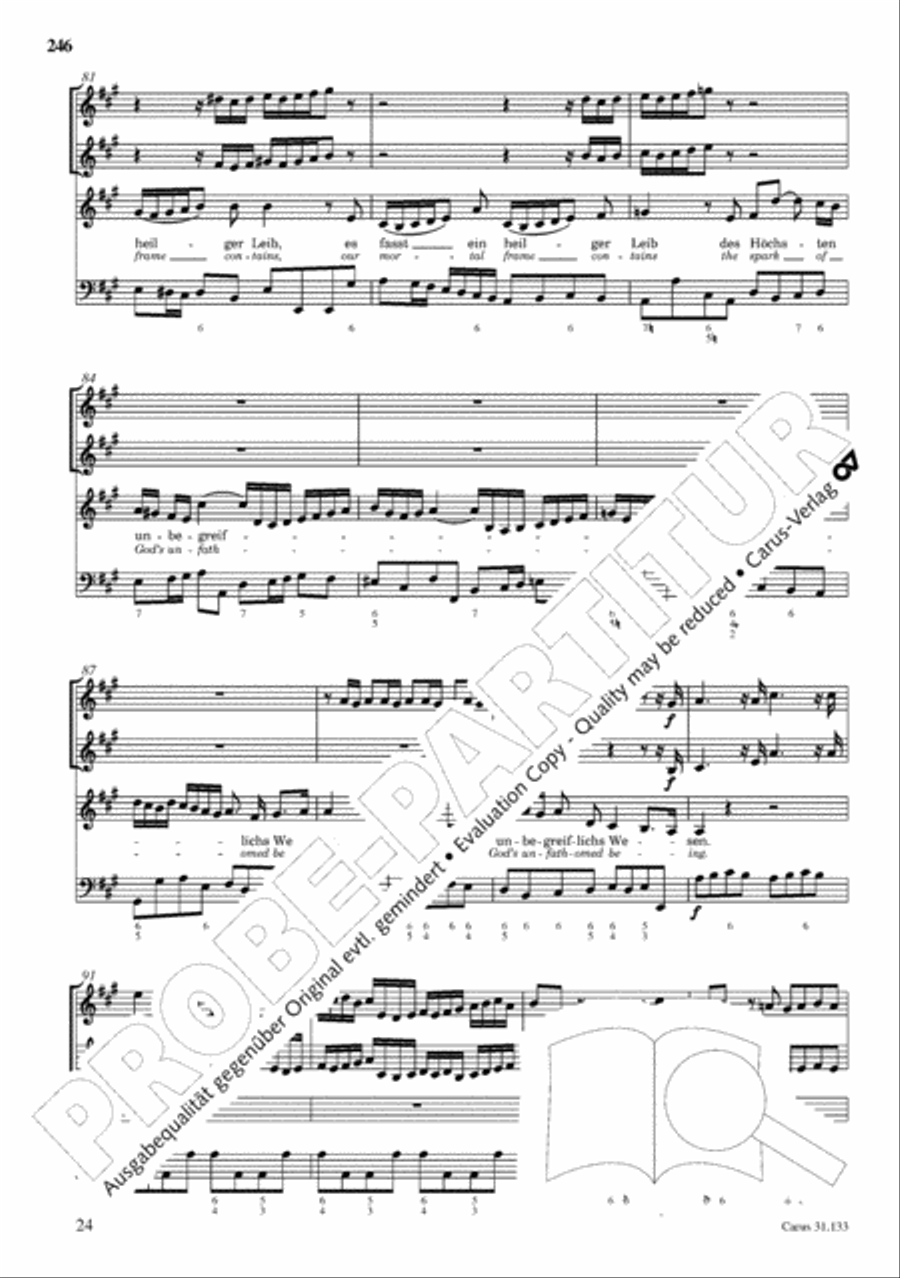 The Complete Sacred Vocal Works (Das geistliche Vokalwerk) Voice scores gallery preview page 247