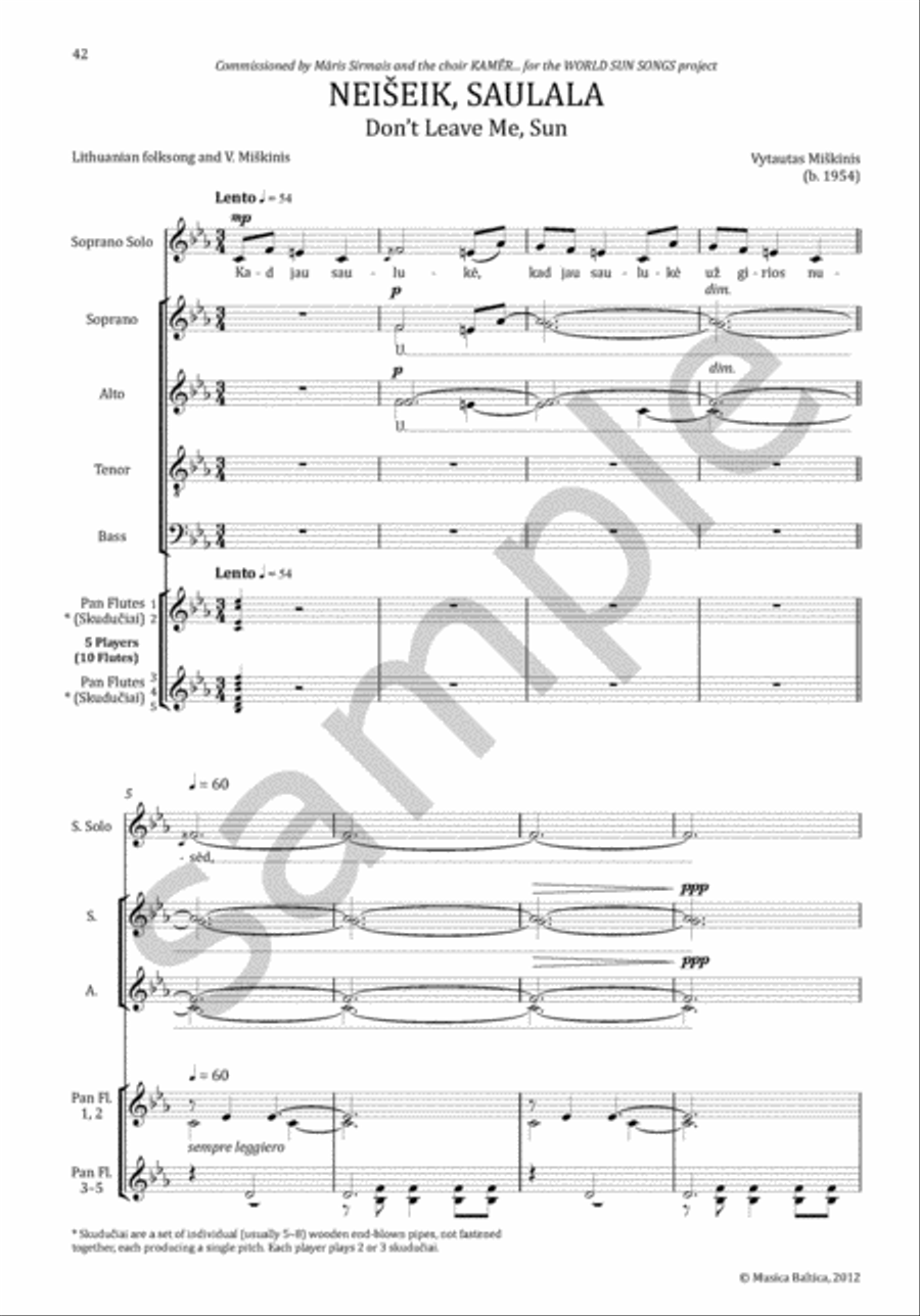 Choral Anthology 2 for Mixed Choir (SATB) 4-Part scores gallery preview page 7