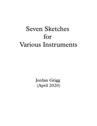 Book cover for Seven Sketches for Various Instruments