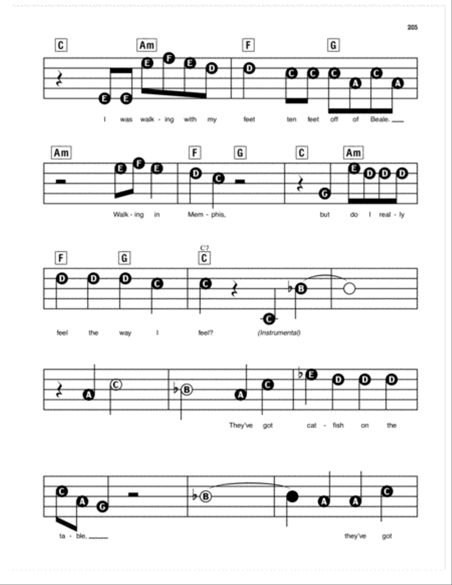 Walking In Memphis Electronic Keyboard scores gallery preview page 4