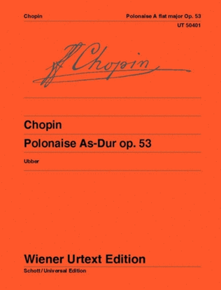 Book cover for Polonaise As-Dur Op. 53