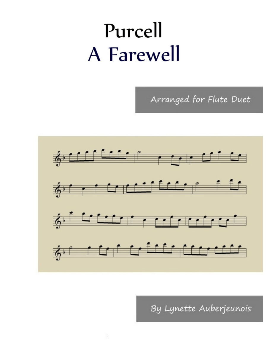 A Farewell - Flute Duet Flute Duet scores gallery preview page 1