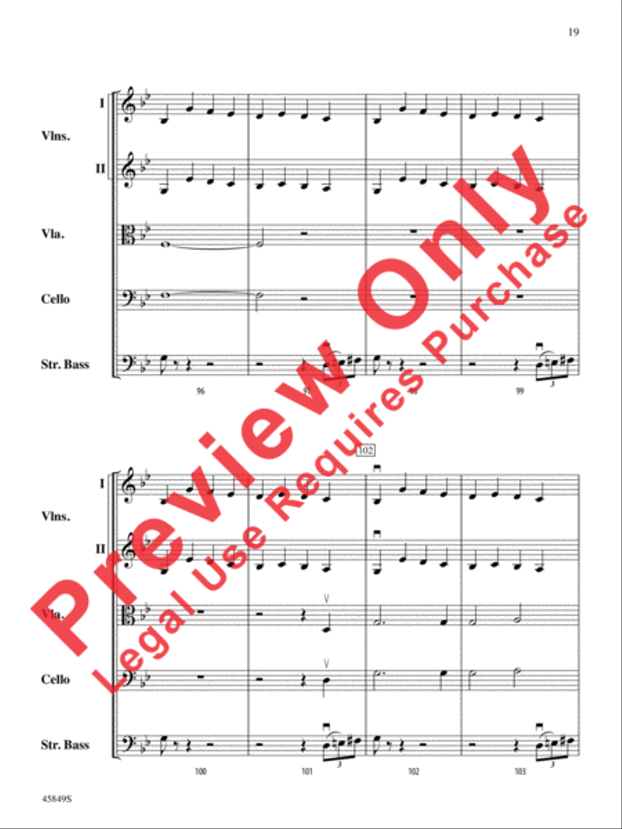 American Salute String Orchestra scores gallery preview page 19