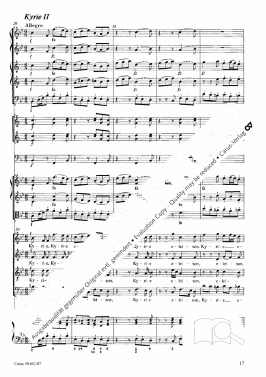 Missa solemnis in B Missa solemnis in B 4-Part scores gallery preview page 18
