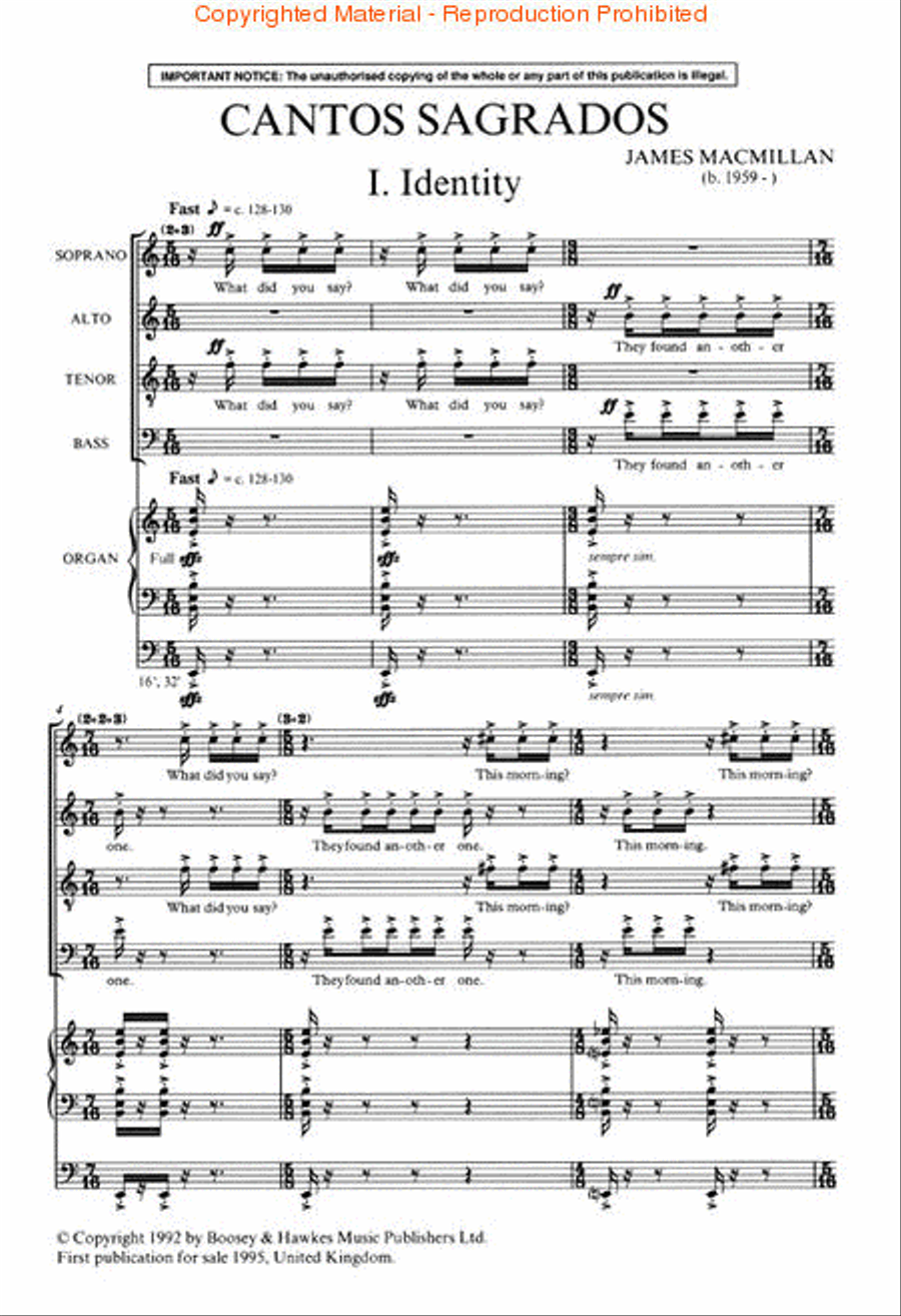 Cantos Sagrados Cantos Sagrados 4-Part scores gallery preview page 2